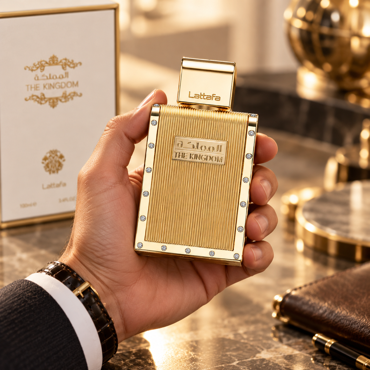 Lattafa The Kingdom Eau de Parfum for Men, 3.4 Ounce