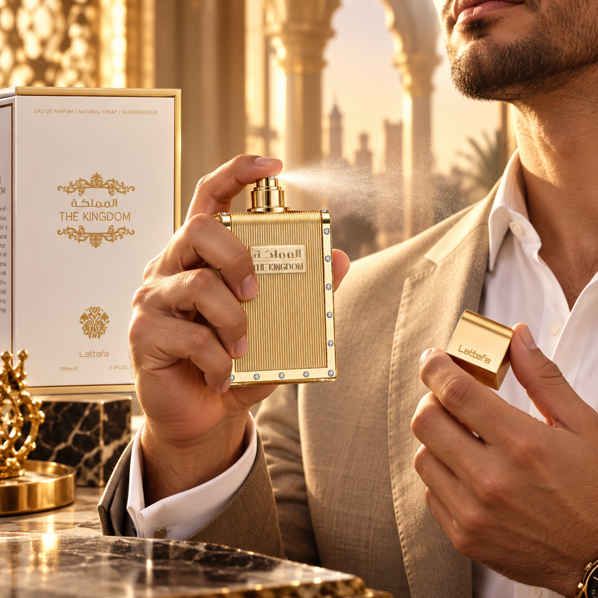 Lattafa The Kingdom Eau de Parfum for Men, 3.4 Ounce