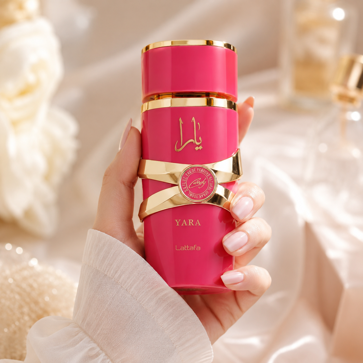Lattafa Yara Candy for Women Eau de Parfum Spray, 3.4 Ounce