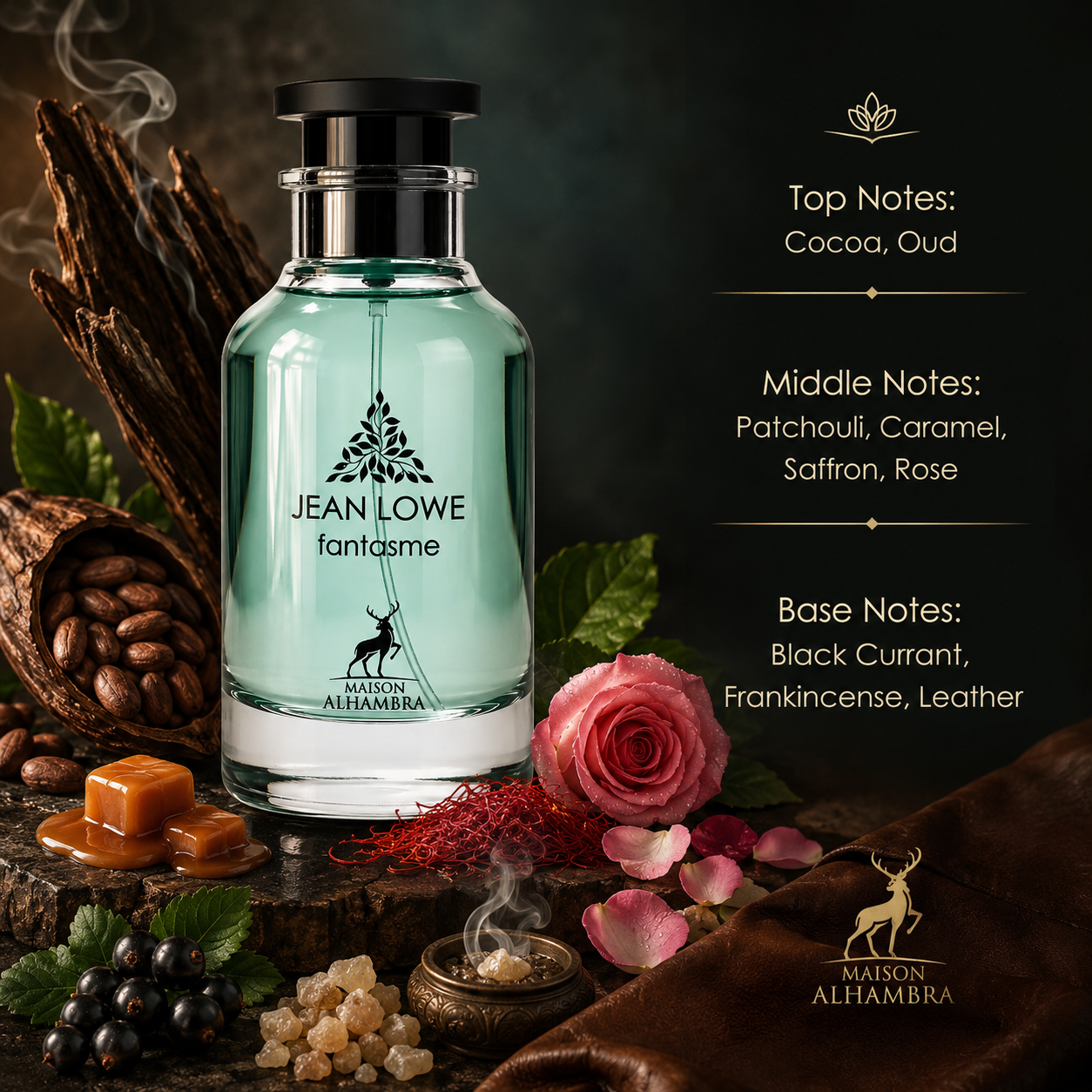 Maison Alhambra Jean Lowe Fantasme for Unisex Eau de Perfum, 3.4 Ounce