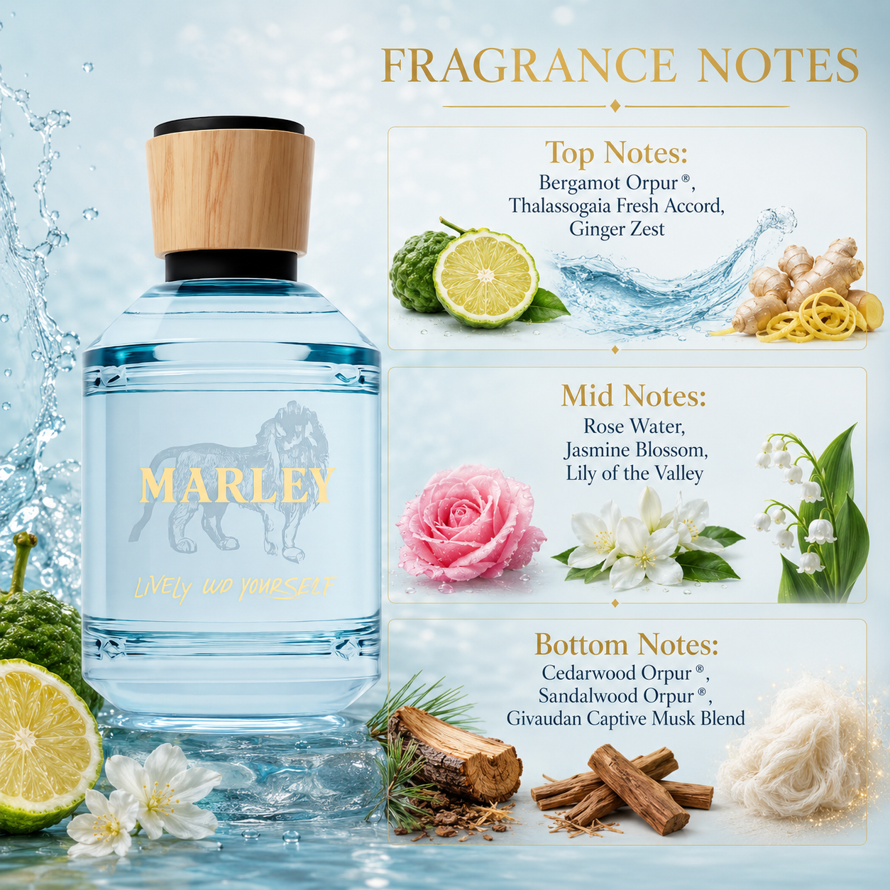 Marley Lively Up Yourself Eau de Parfum for Unisex 3.4 Ounce