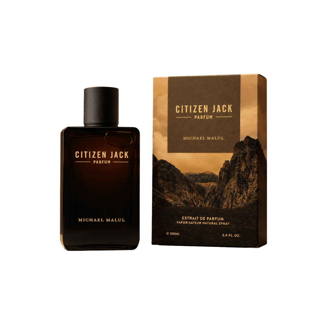 Michael Malul Citizen Jack Parfum 3.4 oz Eau de Parfum bottle with retail box