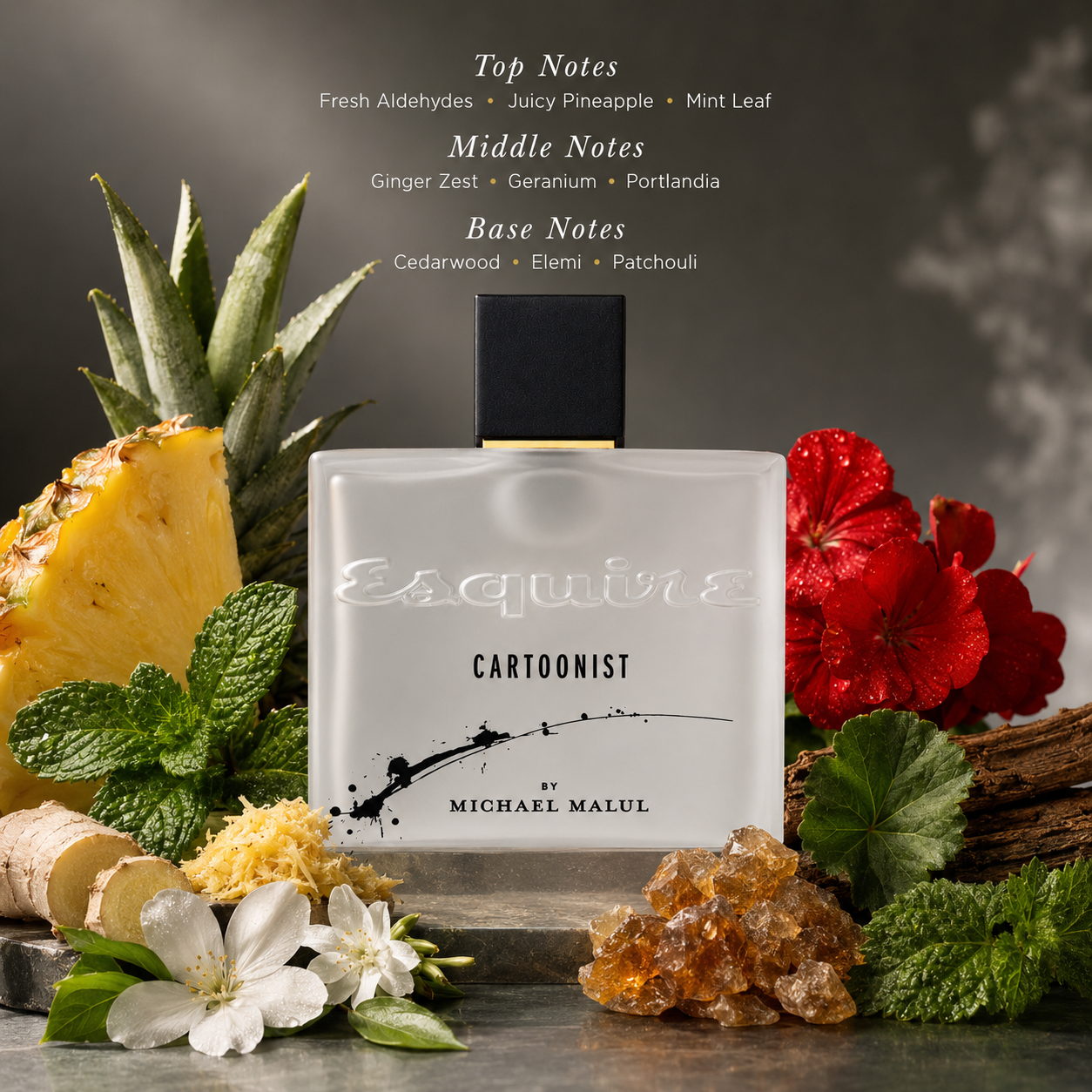 Michael Malul Esquire Cartoonist Eau de Parfum for Men 3.4 Ounce