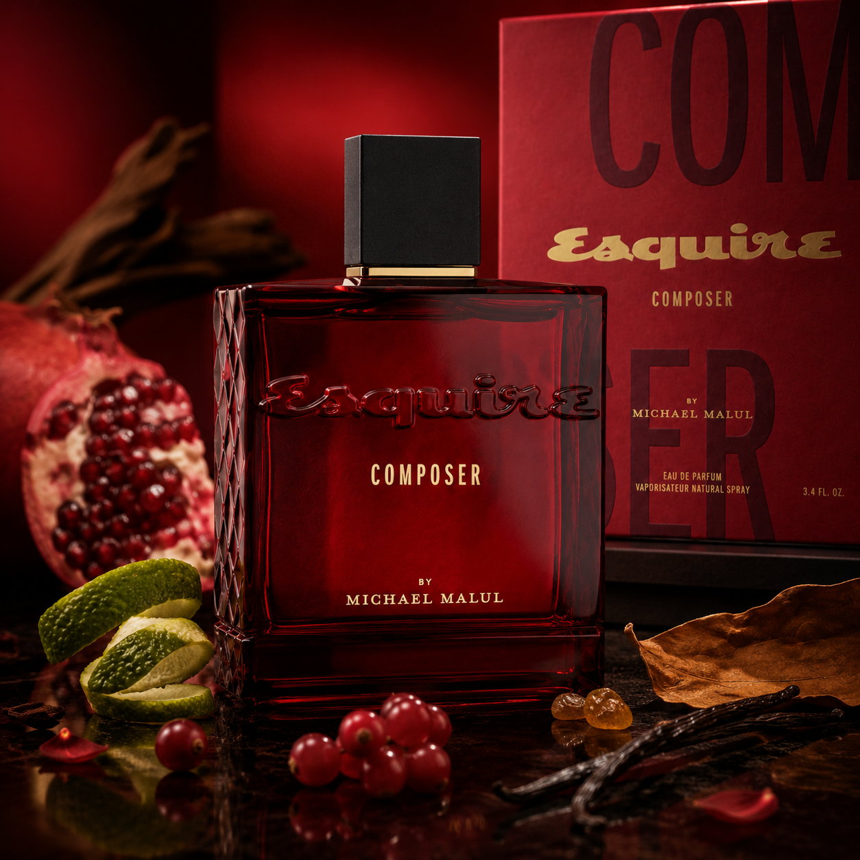 Michael Malul Esquire Composer Eau de Parfum for Men 3.4 Ounce