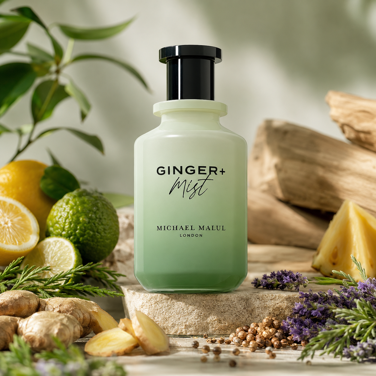 Michael Malul Ginger + Mist Eau de Parfum for Men 3.4 Ounce