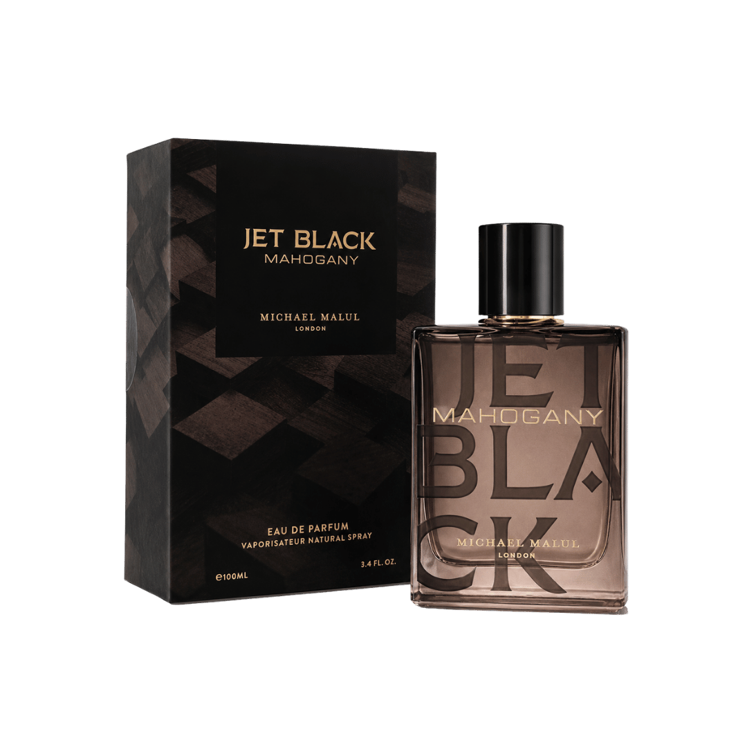 Michael Malul Jet Black Mahogany Eau de Parfum for Men 3.4 Ounce
