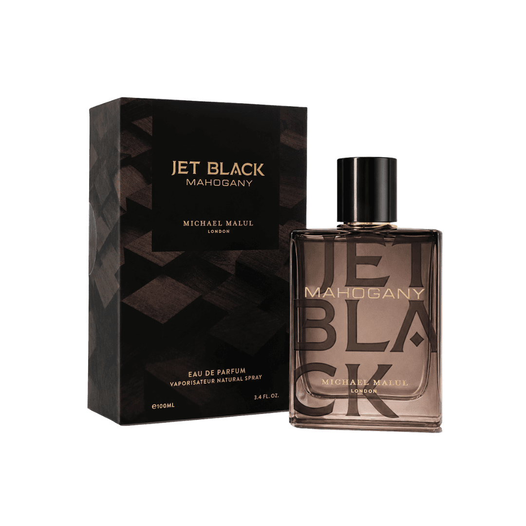 Michael Malul Jet Black Mahogany Eau de Parfum for Men 3.4 Ounce