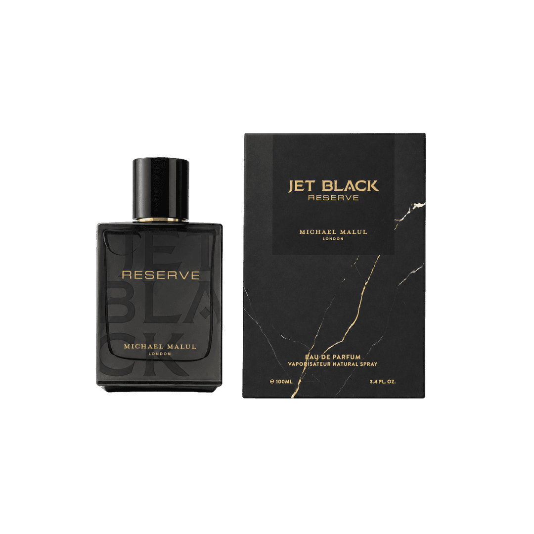 Michael Malul Jet Black Reserve Eau de Parfum for Men 3.4 Ounce