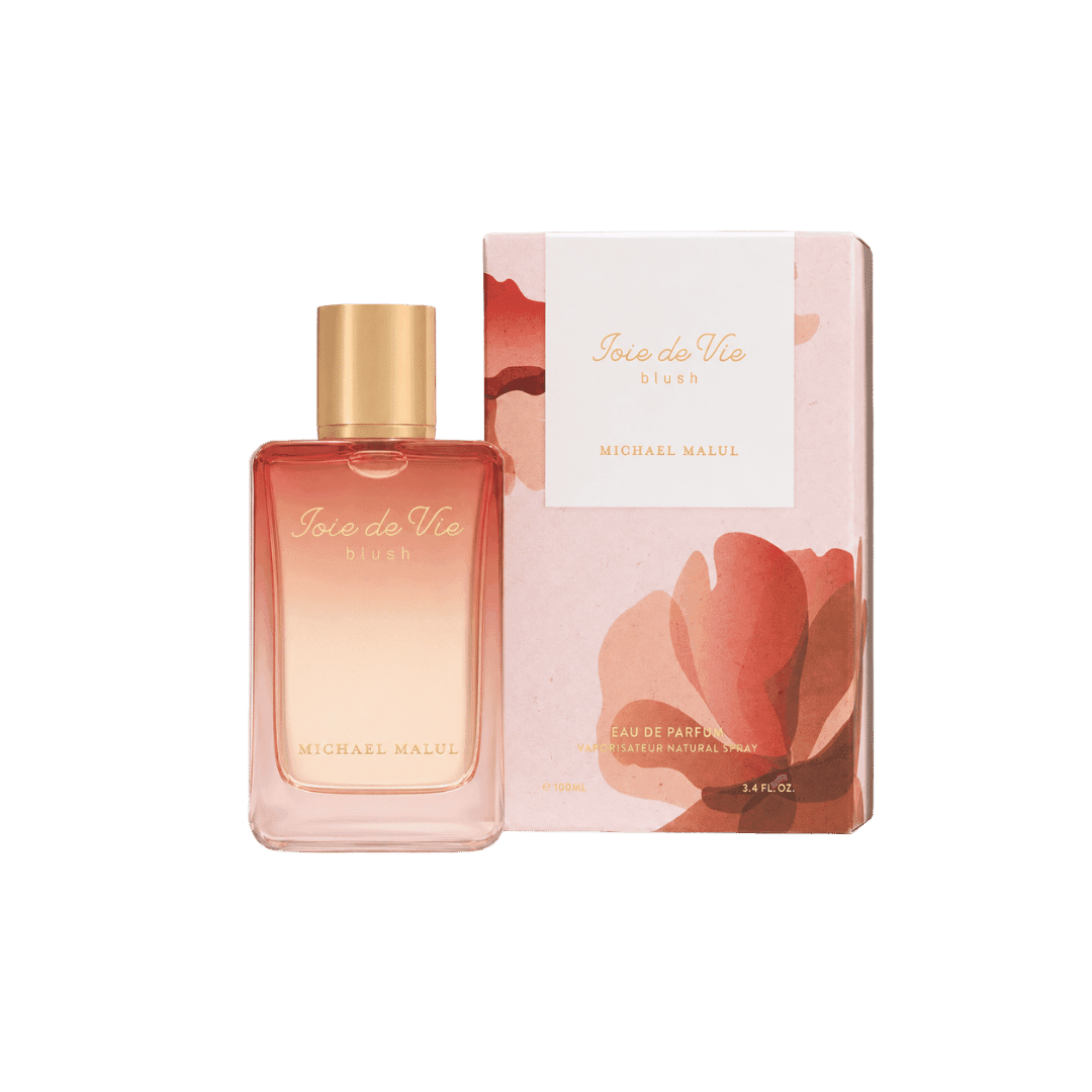 Michael Malul Joie de Vie Blush 3.4 oz Eau de Parfum bottle with retail box