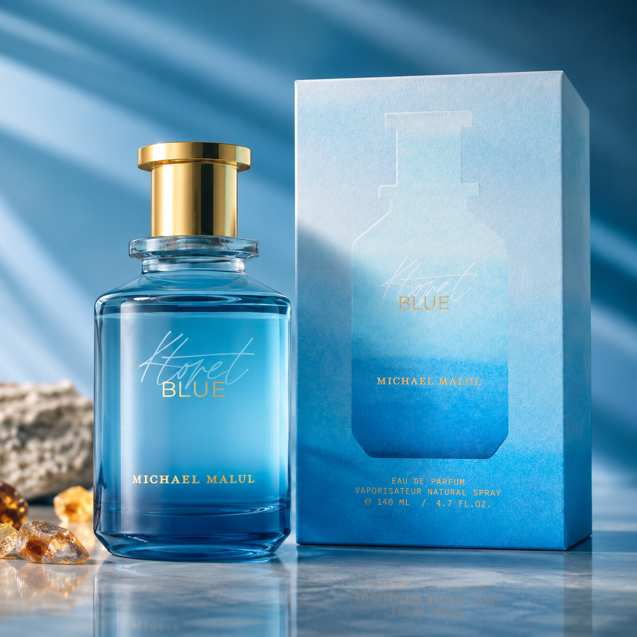 Michael Malul Ktoret 140 Blue Eau de Parfum for Men 3.4 Ounce