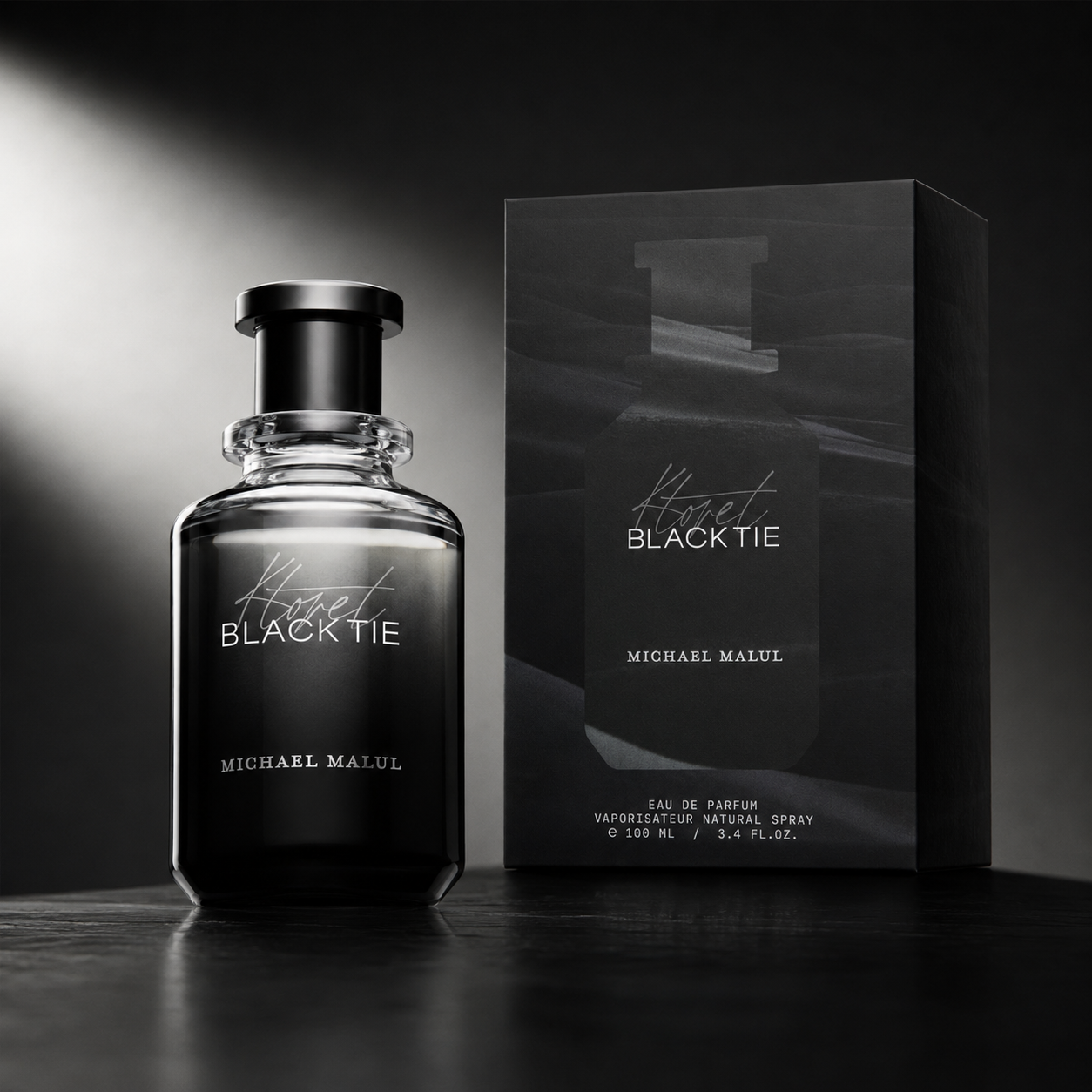 Michael Malul Ktoret 511 Black Tie Eau de Parfum for Men 3.4 Ounce