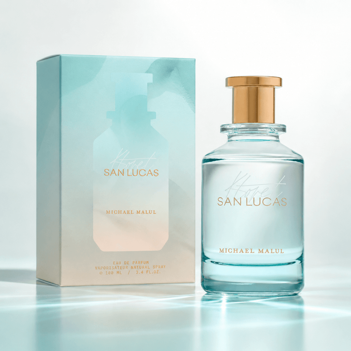 Michael Malul Ktoret 831 San Lucas Eau de Parfum in a refined evening lifestyle display