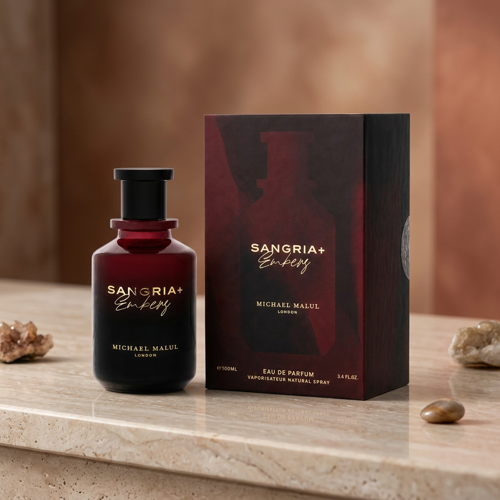 Michael Malul Sangria+Embers Eau de Parfum for Men 3.4 Ounce