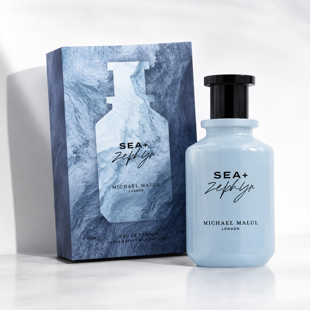 Michael Malul Sea + Zephyr Eau de Parfum for Men 3.4 Ounce