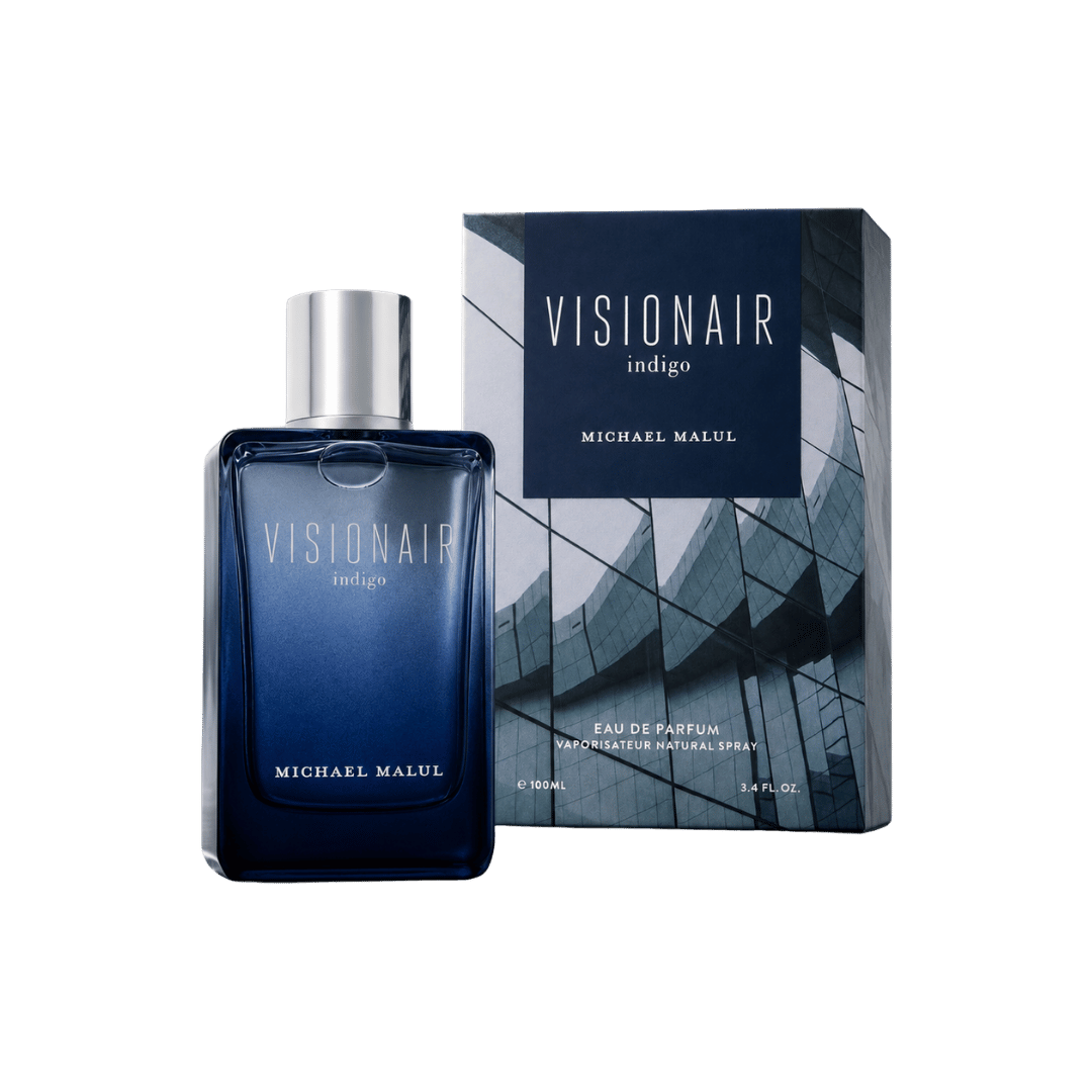 Michael Malul Visionair Indigo Eau de Parfum for Men 3.4 Ounce