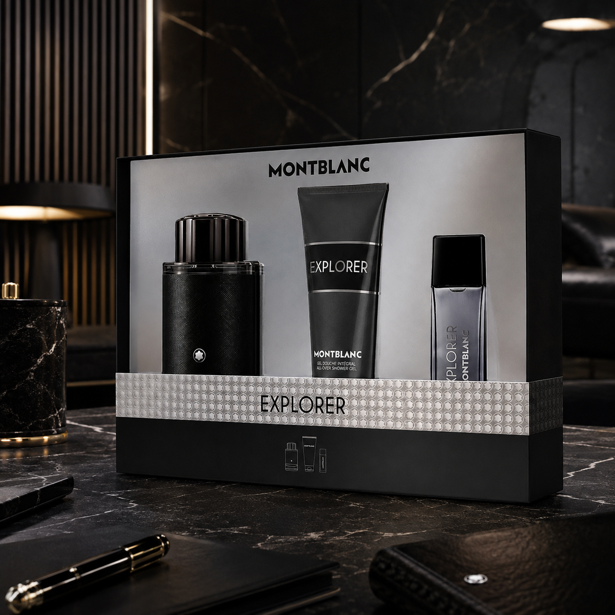 Mont Blanc Explorer 3-Piece Gift Set for Men