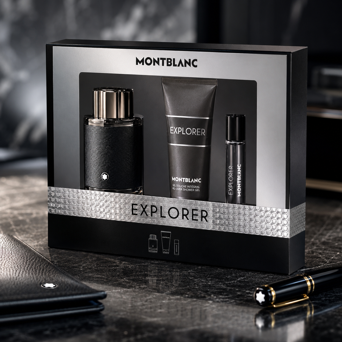 Mont Blanc Explorer 3-Piece Gift Set for Men