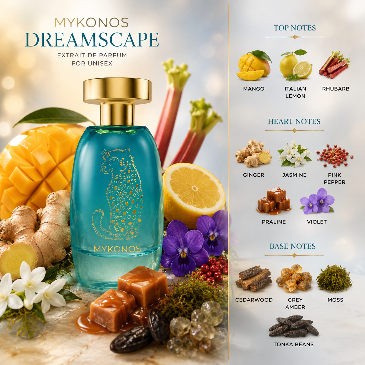 Mykonos Dreamscape Extrait de Parfum for Unisex 3.4 Ounce