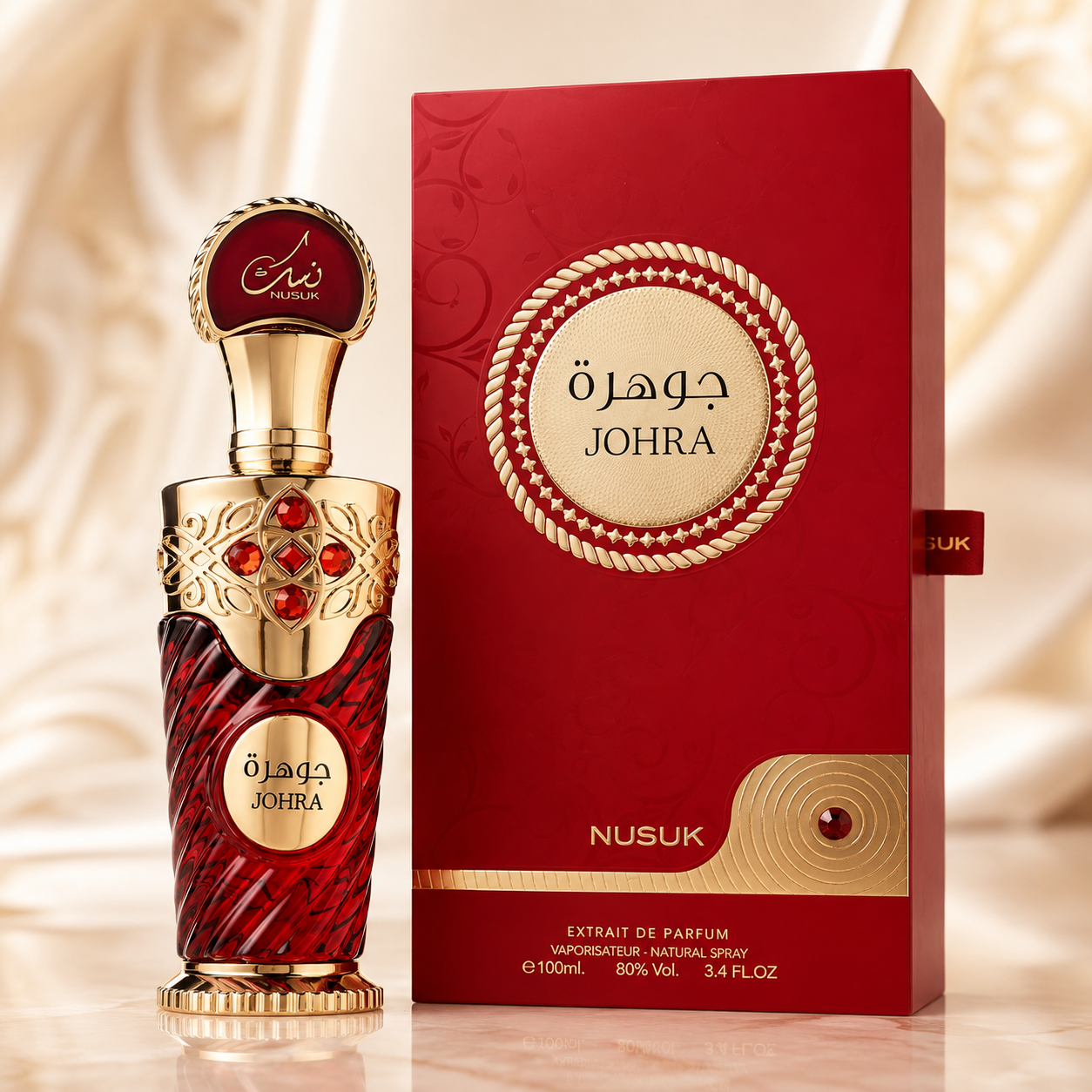 Nusuk Johra Extrait de Parfum for Women,3.4 Ounce