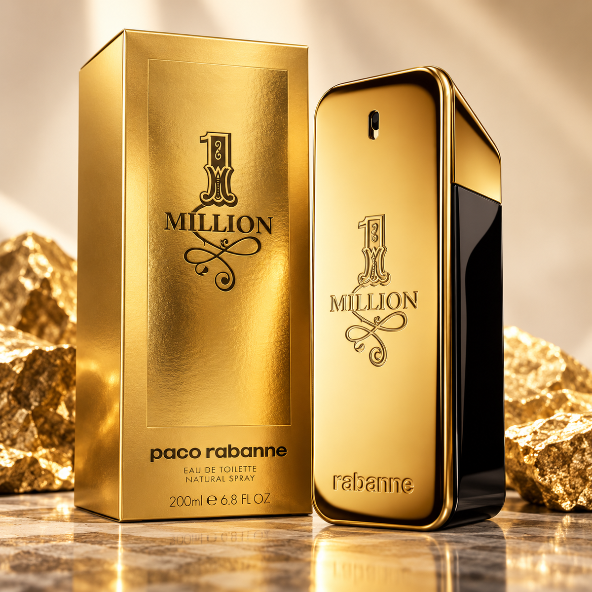 Paco Rabanne 1 Million Eau de Toilette for Men 6.8 Ounce