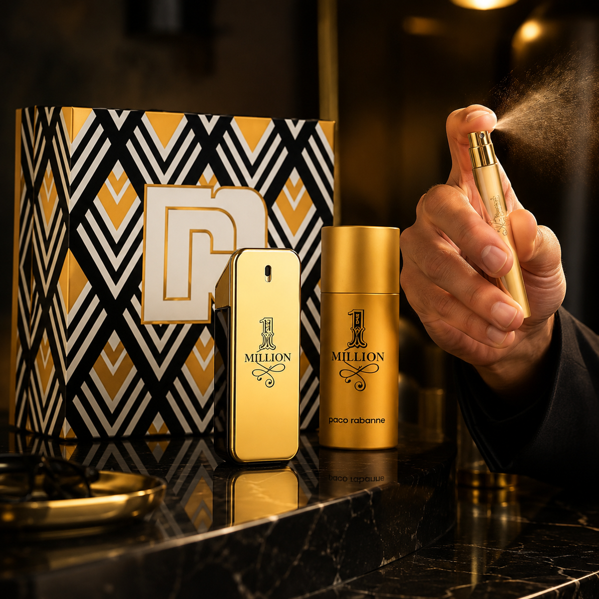 Paco Rabanne 1 Million Elixir 3-Piece Gift Set for Men (150ml Deodorant Edition)