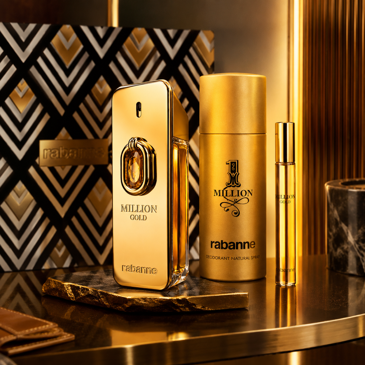 Paco Rabanne 1 Million Gold Elixir 3-Piece Gift Set for Men