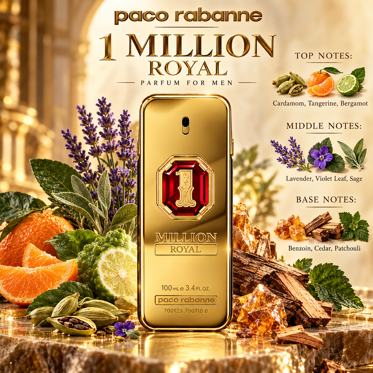 Paco Rabanne 1 Million Royal Parfum for Men, image 5