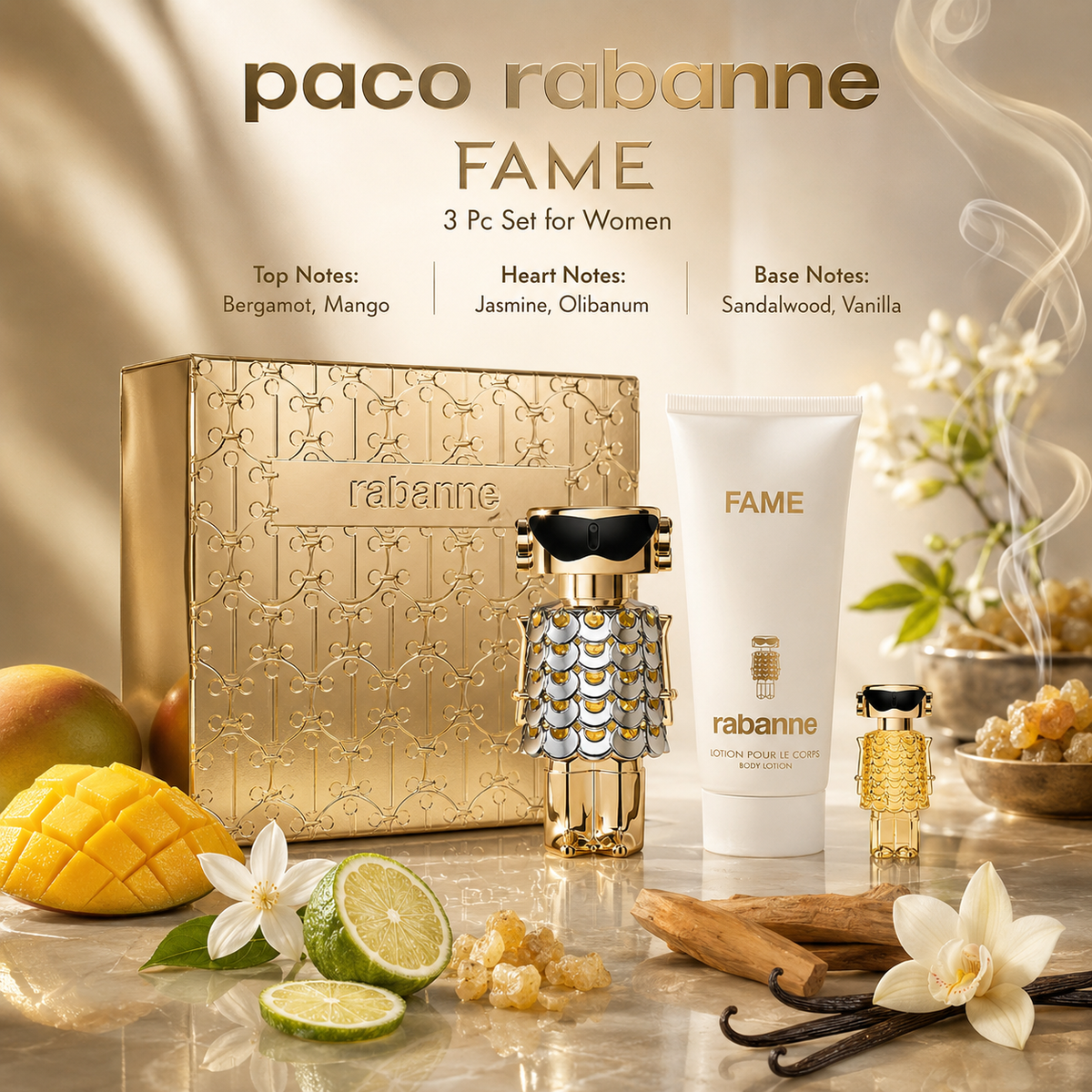 Paco Rabanne Fame 3-Piece Gift Set for Women