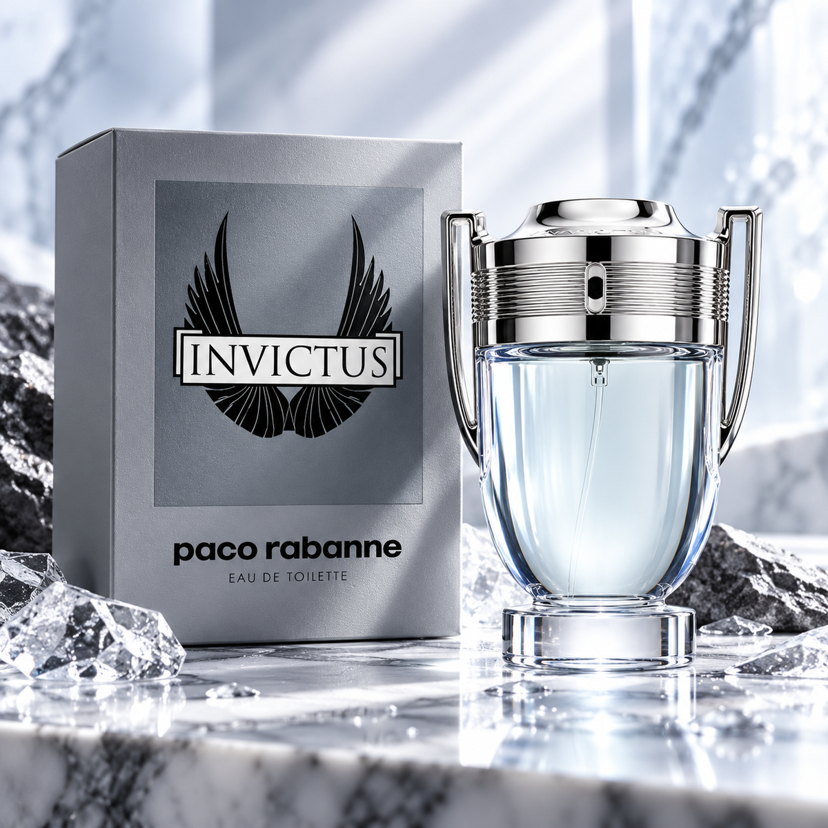 Paco Rabanne Invictus Eau de Toilette for Men 1.7 Ounce