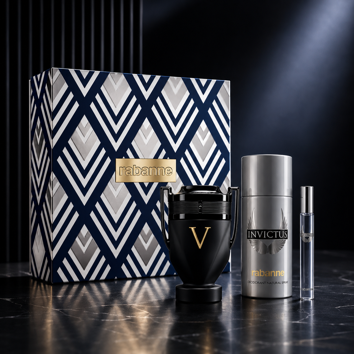 Paco Rabanne Invictus Victory Absolu 3-Piece Gift Set for Men