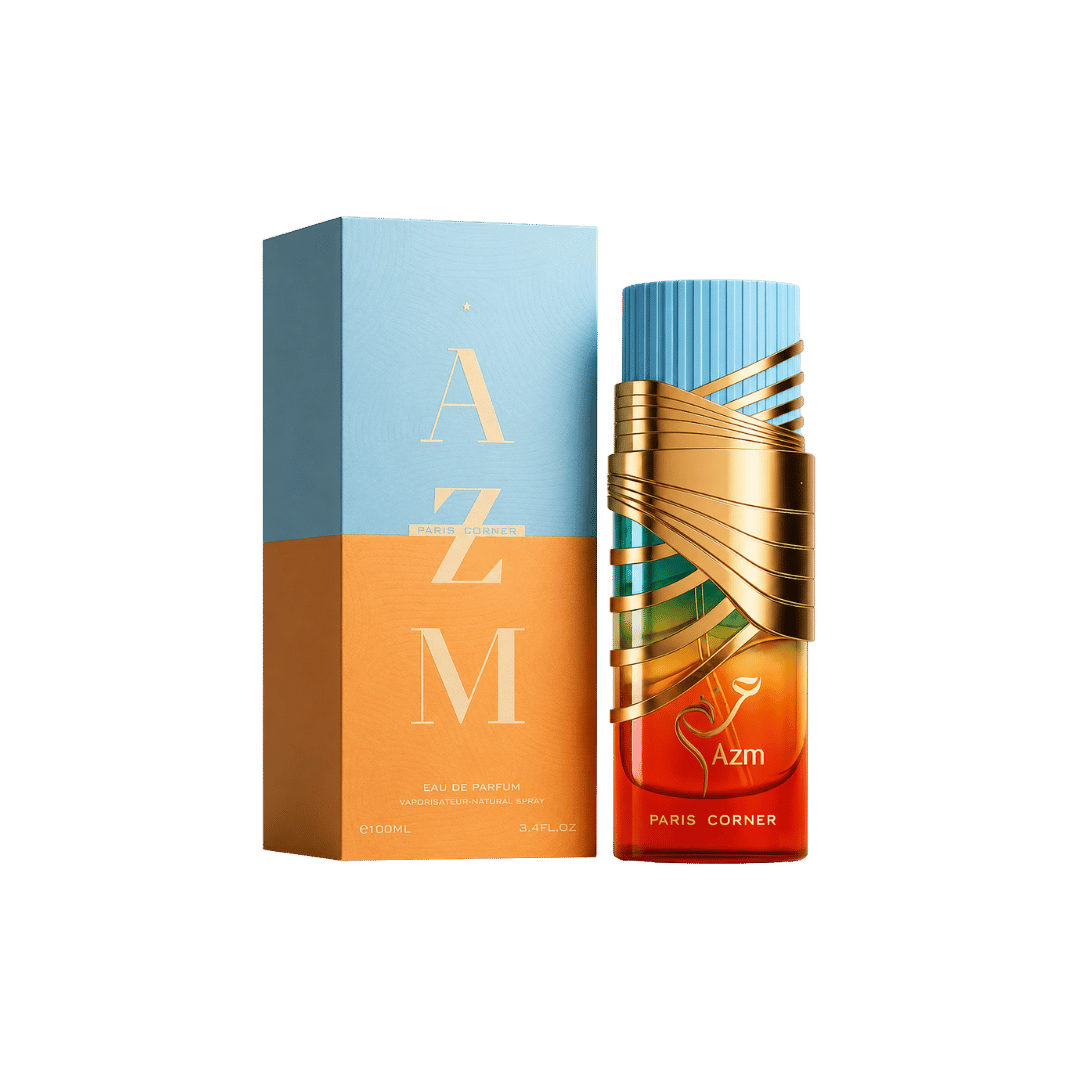 Paris Corner Azm Eau De Parfum Spray for Unisex, 3.4 Ounce