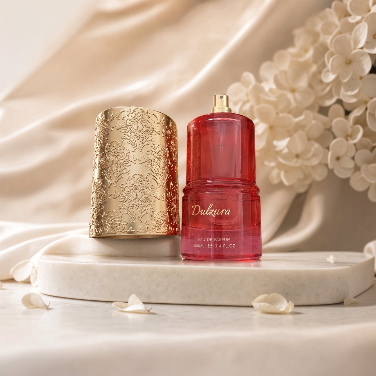 Paris Corner Dulzura women's perfume in a creamy cake gourmand fragrance setting