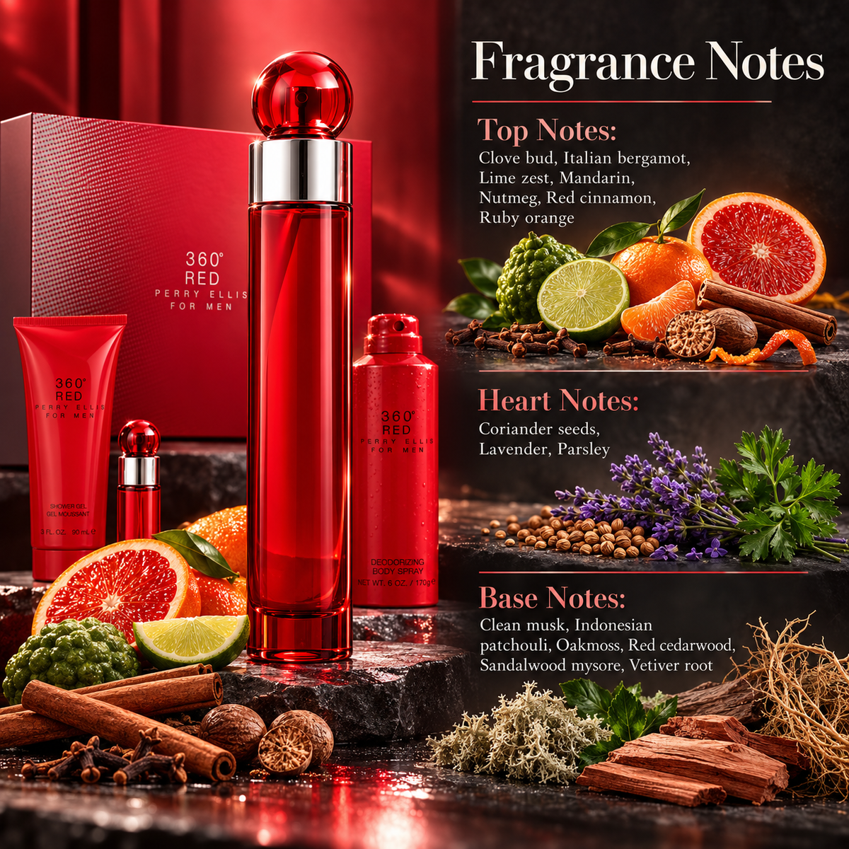 Perry Ellis 360 4-Piece Gift Set for Men