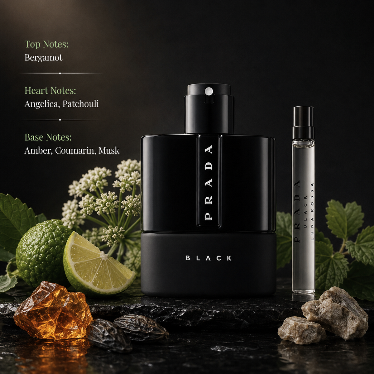Prada Luna Rossa Black 2-Piece Gift Set for Men