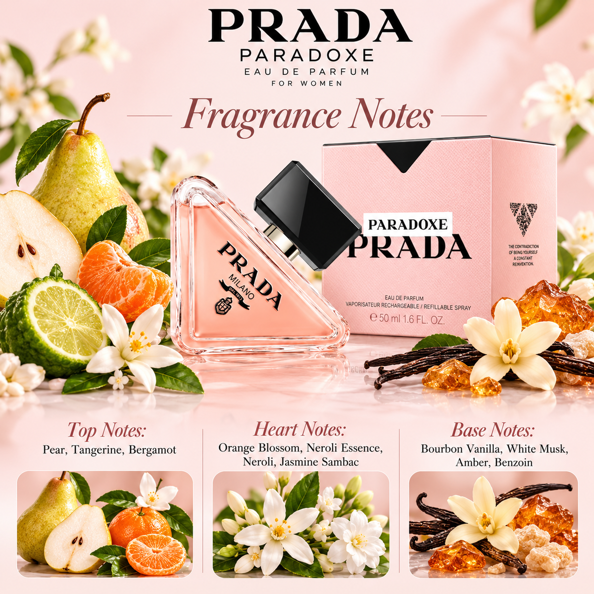 Prada Paradoxe Eau de Parfum for Women 1.6 Ounce