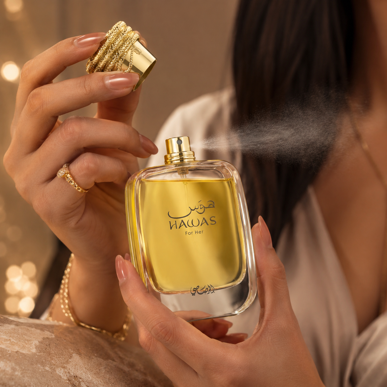 RASASI Hawas Eau de Parfum Spray For Her 3.4 Ounce