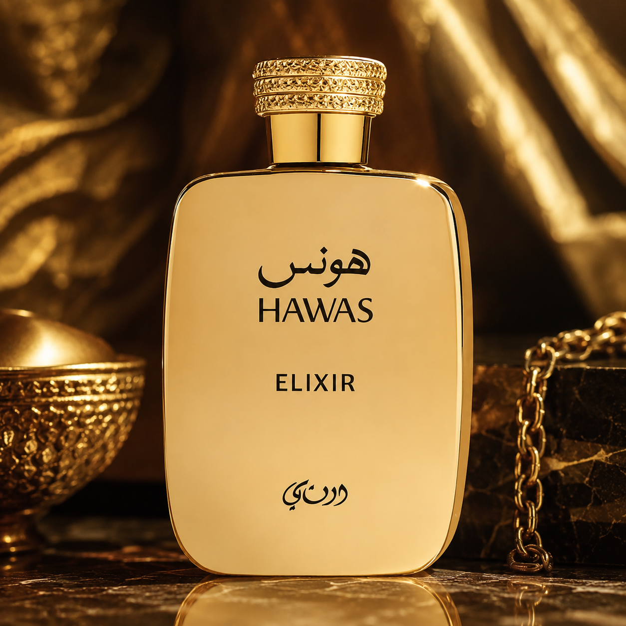 RASASI Hawas Elixir Eau De Parfum Spray for Men, 3.4 Ounce