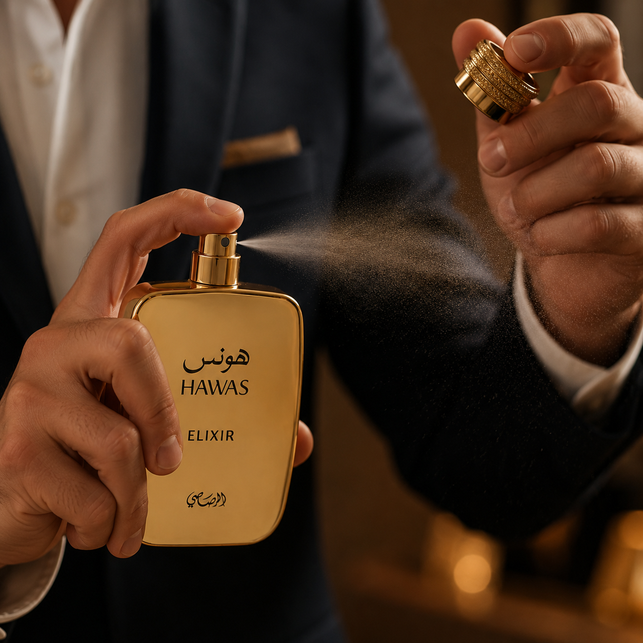 RASASI Hawas Elixir Eau De Parfum Spray for Men, 3.4 Ounce