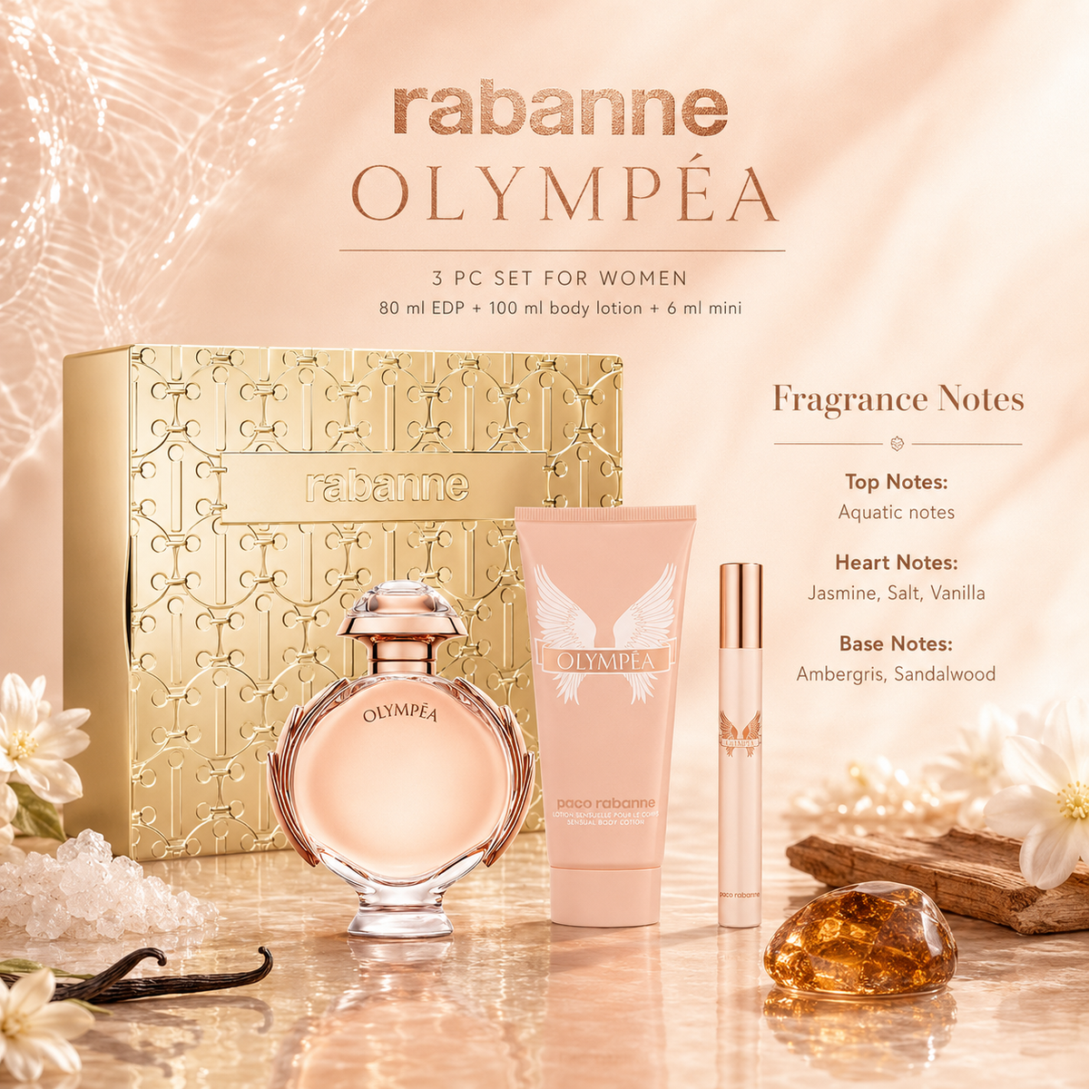 Paco Rabanne Olympea 3-Piece Gift Set for Women