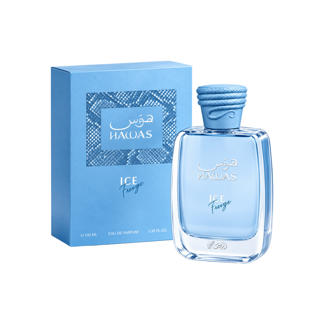 Rasasi Hawas Ice Freeze Eau de Parfum Spray for Men 3.38 Ounce