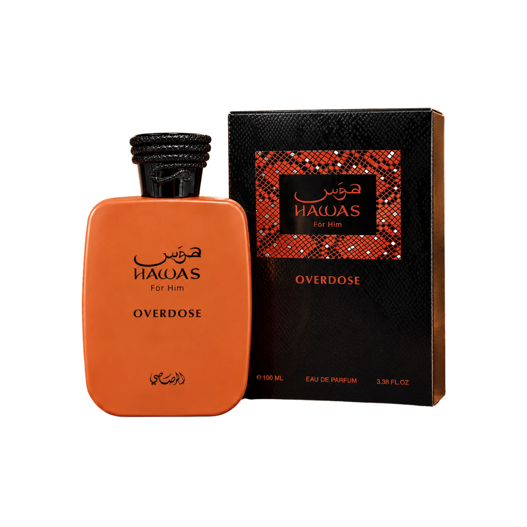 Rasasi Hawas Overdose Eau de Parfum Spray for Men 3.4 Ounce