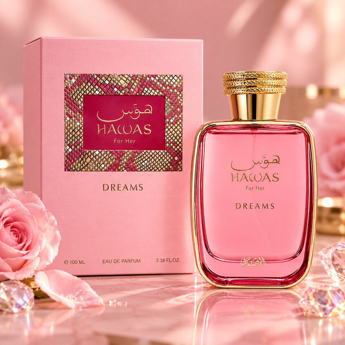 Rasasi Hawas Dreams Eau de Parfum for Women 3.4 Ounce