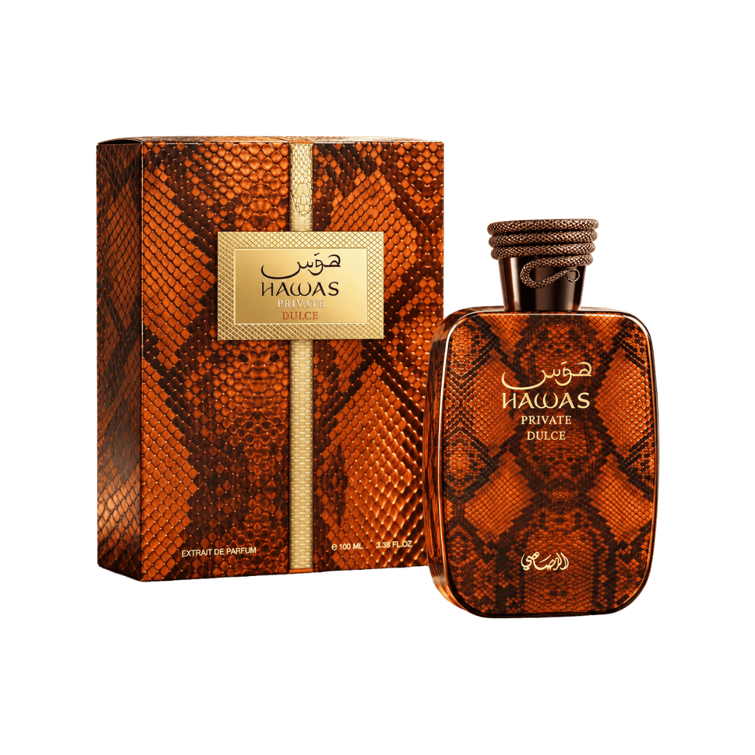Rasasi Hawas Private Dulce Extrait de Parfum for Unisex, 3.38 Ounce