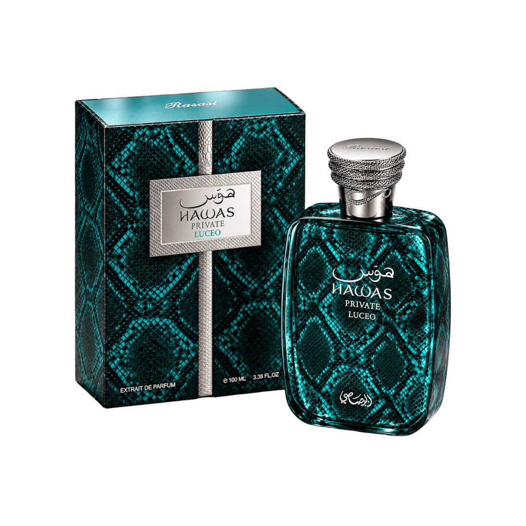 Rasasi Hawas Private Luceo Extrait de Parfum for Unisex, 3.38 Ounce