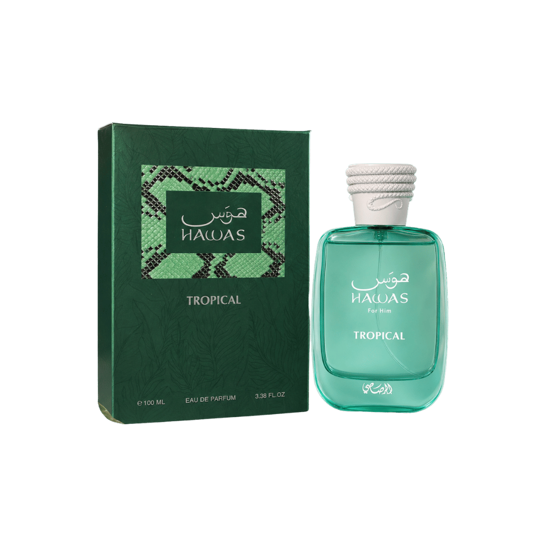 Rasasi Hawas Tropical Eau De Parfum Spray for Men, 3.4 Ounce