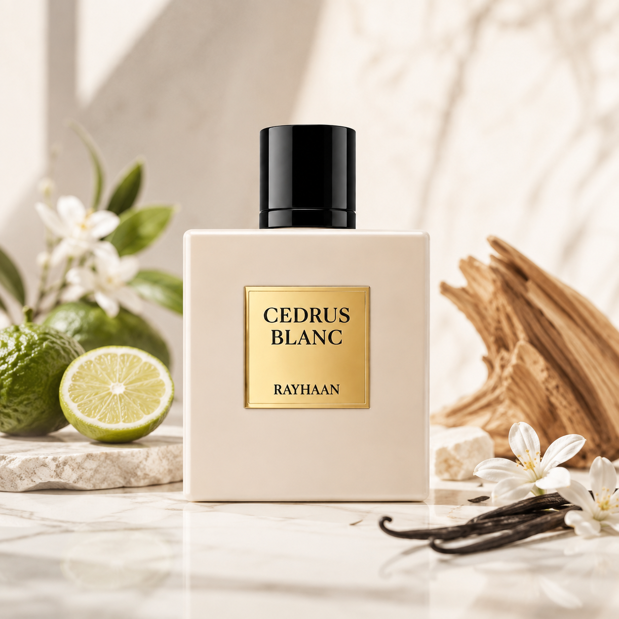 Rayhaan Cedrus Blanc Eau de Parfum Spray for Unisex, 3.4 Ounce
