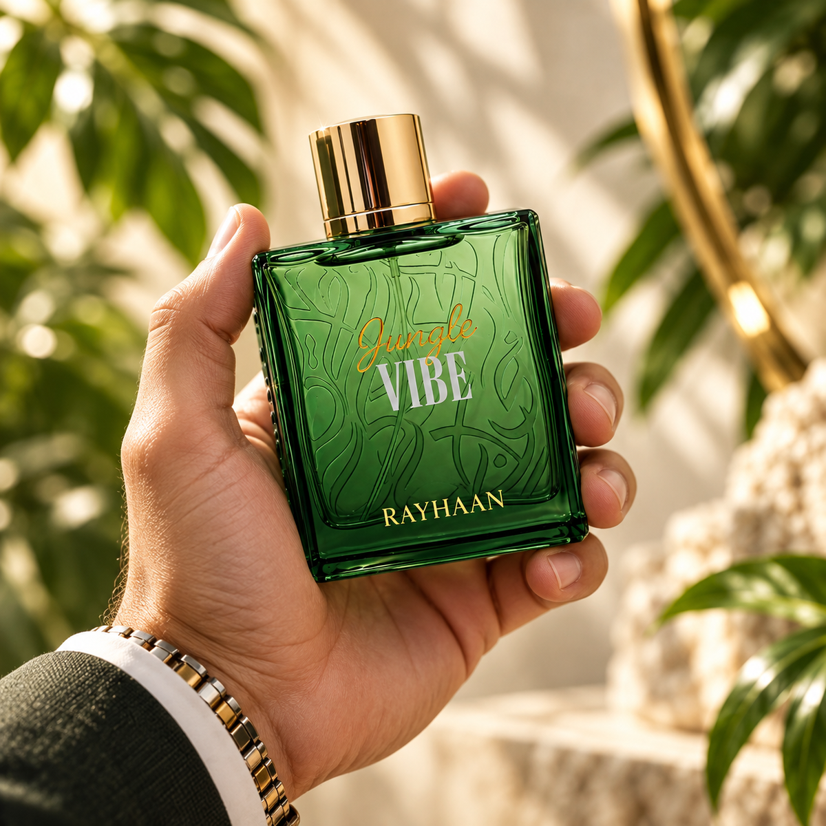 Rayhaan Jungle Vibe Eau de Parfum for Unisex, 3.4 Ounce