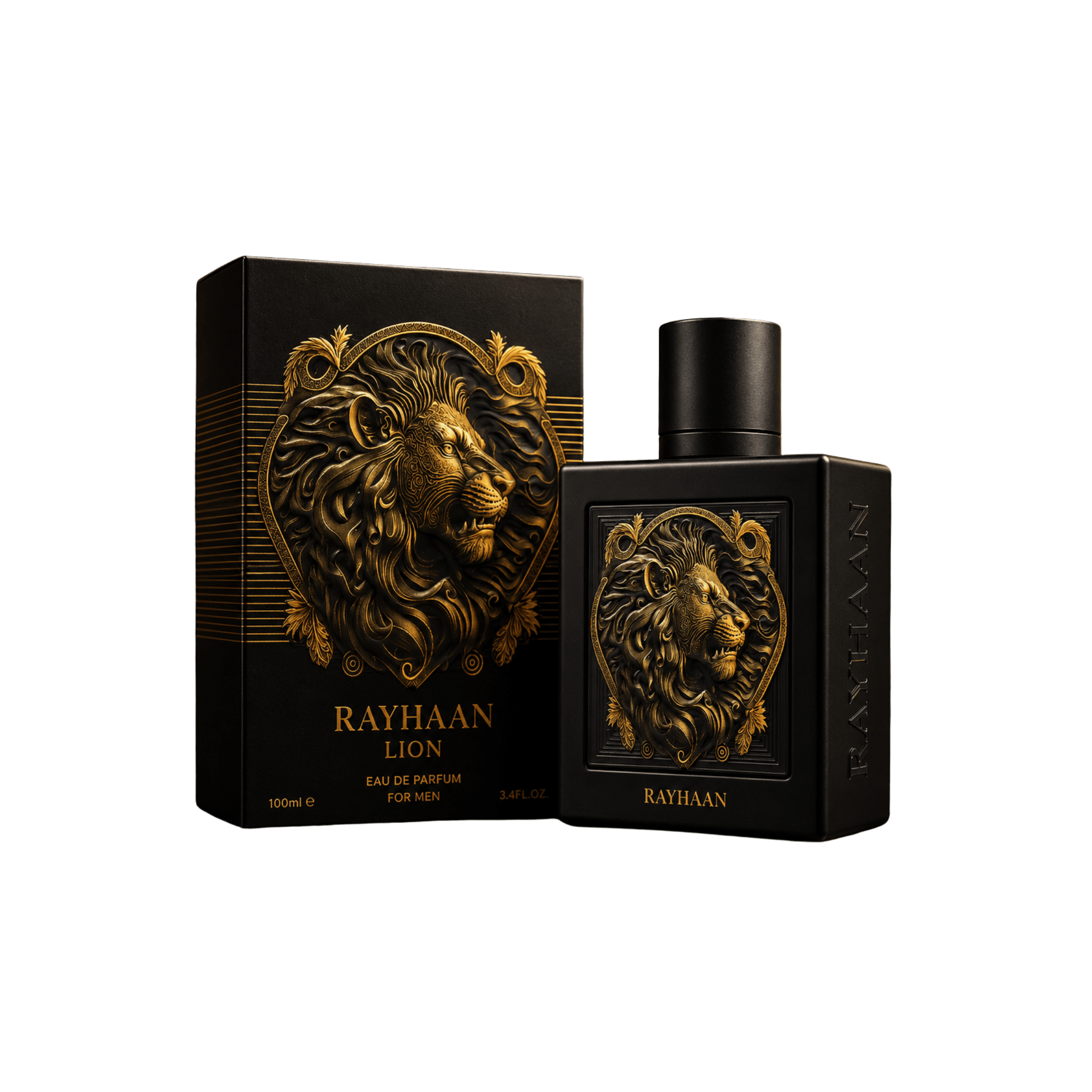 Rayhaan Lion Eau de Parfum for Men, 3.4 Ounce