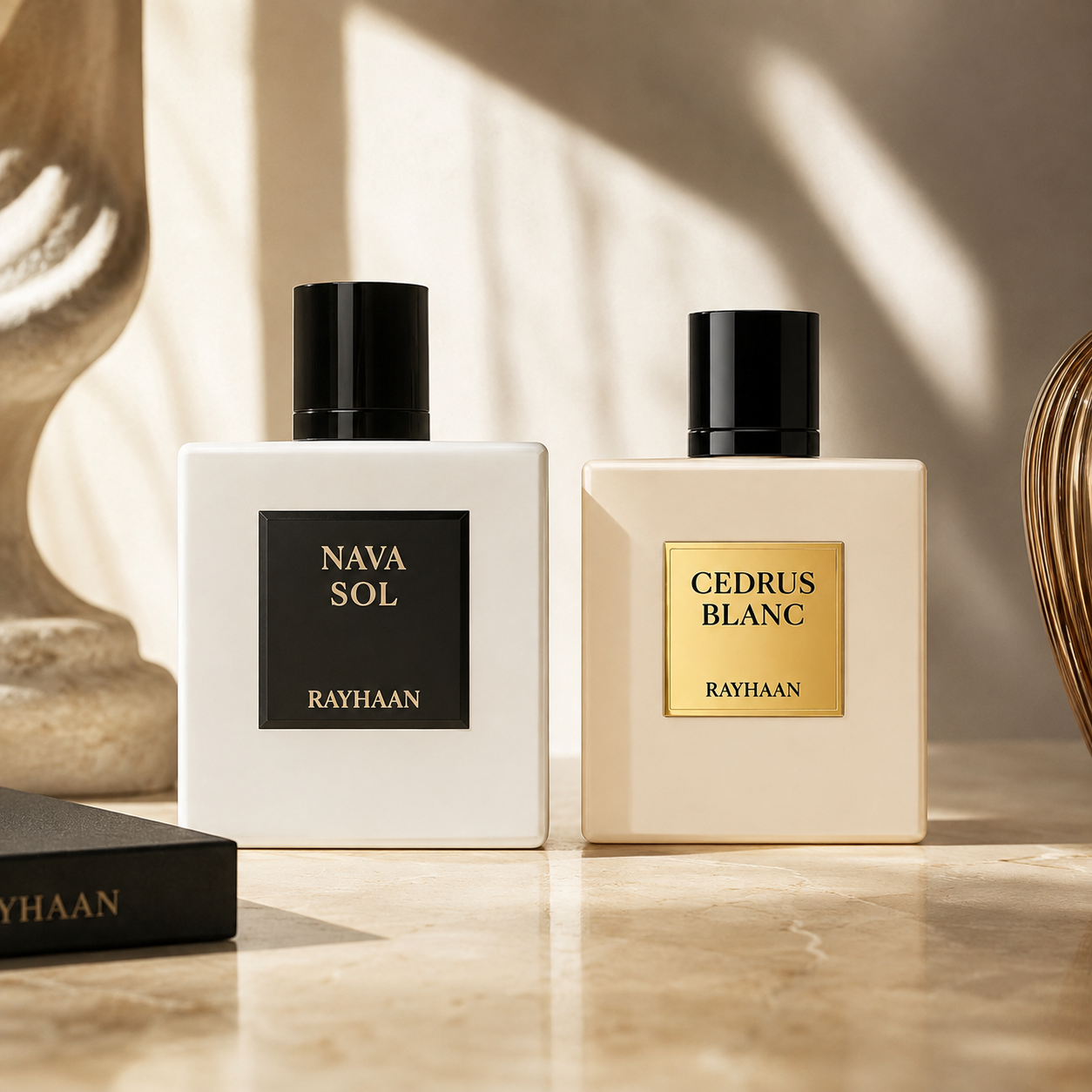 Rayhaan Cedrus Blanc & Nava Sol Fragrance Bundle for Unisex