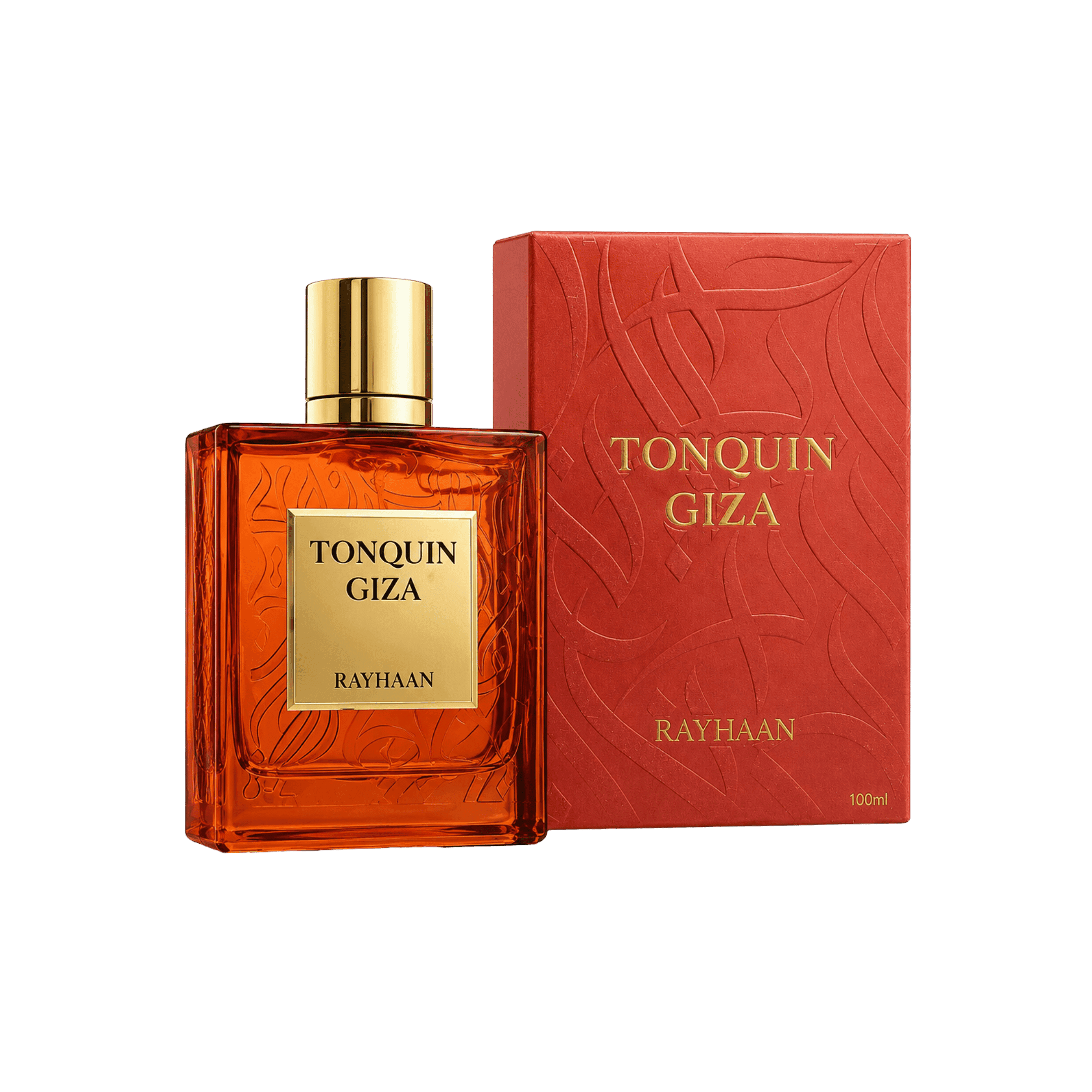 Rayhaan Tonquin Giza Eau de Parfum 3.4 oz bottle with retail box